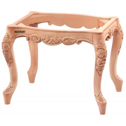 Masifart Ortens 55 Lik Kavisli Oymalı Puf Cilasız Ham