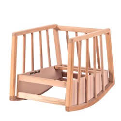 Masifart Ceviz Çıtalı Sallanır Cilasız Ham