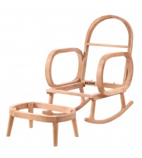 Masifart Ceviz Kubbeli Sallanır Cilasız Ham