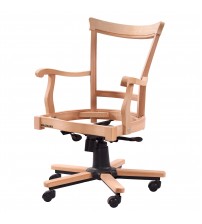 Masifart Gaita Döşemeli Şerif Döner Koltuk Cilasız Ham