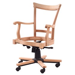 Masifart Gaita Döşemeli Şerif Döner Koltuk Cilasız Ham