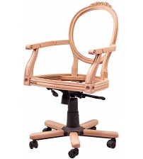 Masifart Nimbus Madalyon Oymalı Döner Koltuk Cilasız Ham