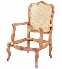 Masifart Lingua Hasırlı İtalyan Oymalı Berjer Cilasız Ham