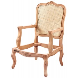 Masifart Lingua Hasırlı İtalyan Oymalı Berjer Cilasız Ham