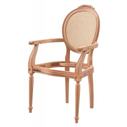 Masifart Columba Hasırlı Oymalı Tornalı Berjer Cilasız Ham