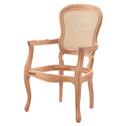 Masifart Renata Hasırlı Klasik Berjer Cilasız Ham