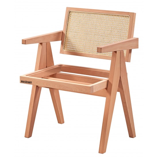 Masifart Flos Hasırlı Luna Berjer Cilasız Ham