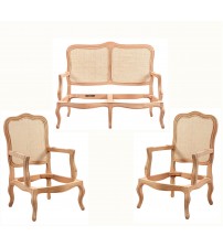 Masifart Alyss Hasırlı İtalyan Çay Takımı Cilasız Ham