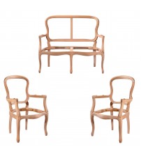 Masifart Scaev Klasik Çay Takımı Cilasız Ham