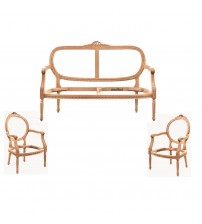 Masifart Aemul Papatya Çay Takımı Cilasız Ham