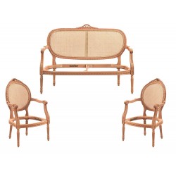 Masifart Amandi Hasırlı Papatya Çay Takımı Cilasız Ham