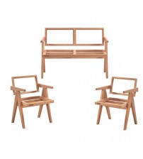 Masifart Aurely Luna Çay Takımı Cilasız Ham