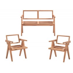 Masifart Aurely Luna Çay Takımı Cilasız Ham