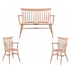 Masifart Sabelli Kırlangıç Döşemeli Çay Takımı Cilasız Ham