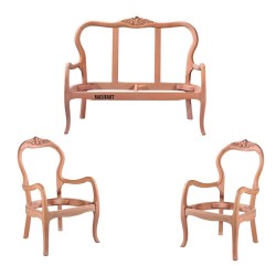 Masifart Allydah Seda Çay Takımı Cilasız Ham