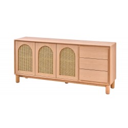 Masifart Cloelia Hasırlı 180 Lik Mostar Konsol Cilasız Ham