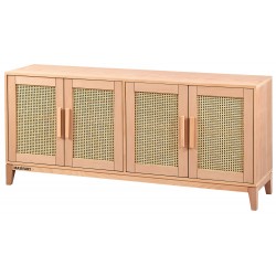 Masifart Elinor Hasırlı 180 Lik Konik Konsol Cilasız Ham