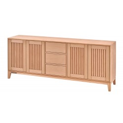 Masifart Marie Çıtalı Konik Çekmeceli Konsol Cilasız Ham