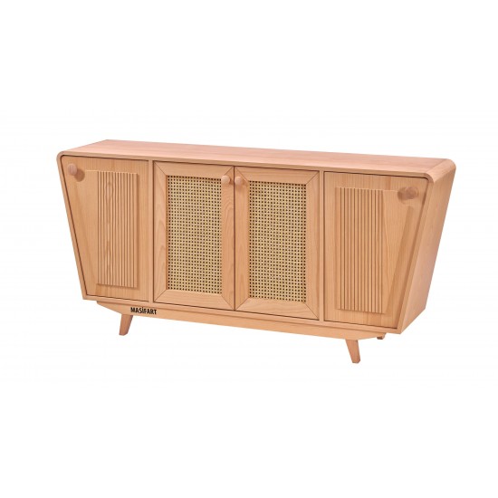 Masifart Publıca Hasırlı Çizgi Konsol Cilasız Ham