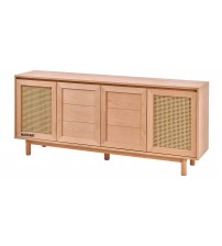 Masifart Arca Hasırlı 200 Lük Abelya Kayın Konsol Cilasız Ham