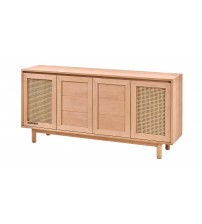 Masifart Coma Hasırlı 180 Lik Abelya Kayın Konsol Cilasız Ham