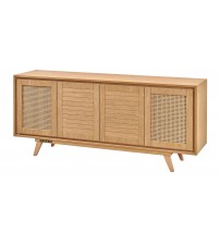 Masifart Sümer Hasırlı Robus Meşe Konsol Cilasız Ham