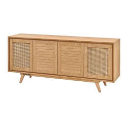 Masifart Sümer Hasırlı Robus Meşe Konsol Cilasız Ham