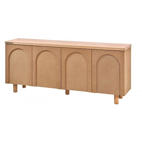 Masifart Cauda Kubbeli Konsol Cilasız Ham