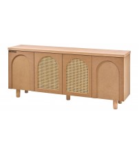 Masifart Cordon Hasırlı Kubbeli Konsol Cilasız Ham