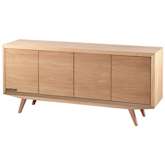 Masifart Patum Poli Meşe Konsol Cilasız Ham