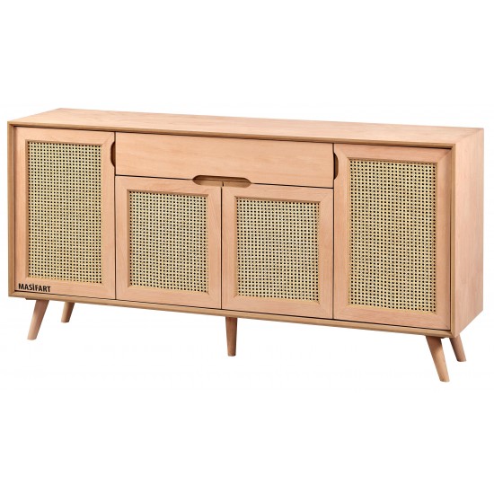 Masifart Stella Hasırlı Retro Konsol Cilasız Ham