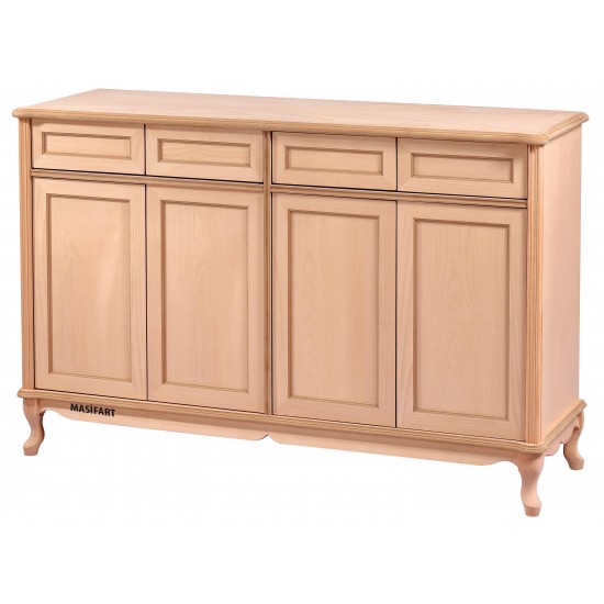 Masifart Alves 4 Kapılı Konsol Cilasız Ham