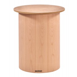 Masifart Cirsium Kayın Geniş Silindir Ayak Cilasız Ham