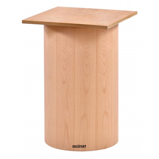 Masifart Dictiona Kayın Dar Silindir Ayak Cilasız Ham