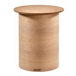 Masifart Dormire Meşe Geniş Silindir Ayak Cilasız Ham