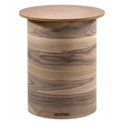 Masifart Pavor Ceviz Geniş Silindir Ayak Cilasız Ham