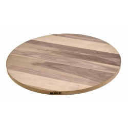 Masifart Jame Ceviz 110 Luk Yuvarlak Tabla Cilasız Ham