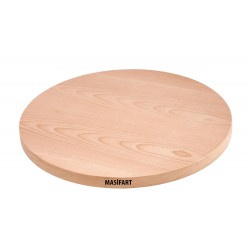 Masifart Vita Yuvarlak Bistro Tabla Cilasız Ham