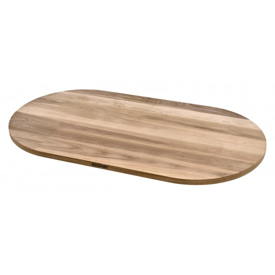 Masifart Pata Ceviz 160 Lık Oval Tabla Cilasız Ham
