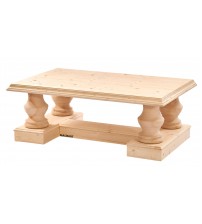 Masifart Cornu Ladin Orta Sehpa Cilasız Ham