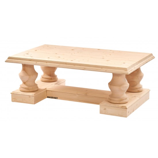 Masifart Cornu Ladin Orta Sehpa Cilasız Ham