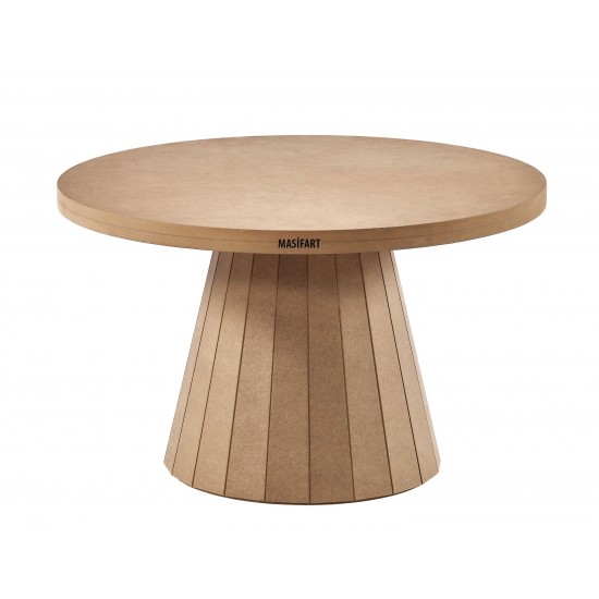 Masifart Crinis Mdf Line Orta Sehpa Cilasız Ham