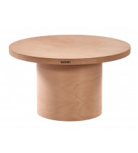 Masifart Fricare Kayın Silindir Orta Sehpa Cilasız Ham