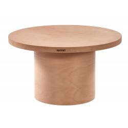 Masifart Fricare Kayın Silindir Orta Sehpa Cilasız Ham