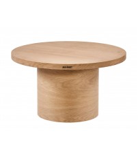 Masifart Virage Meşe Silindir Orta Sehpa Cilasız Ham