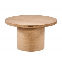 Masifart Virage Meşe Silindir Orta Sehpa Cilasız Ham