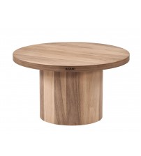 Masifart Paraski Ceviz Silindir Orta Sehpa Cilasız Ham