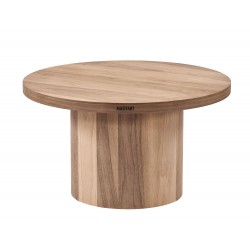 Masifart Paraski Ceviz Silindir Orta Sehpa Cilasız Ham