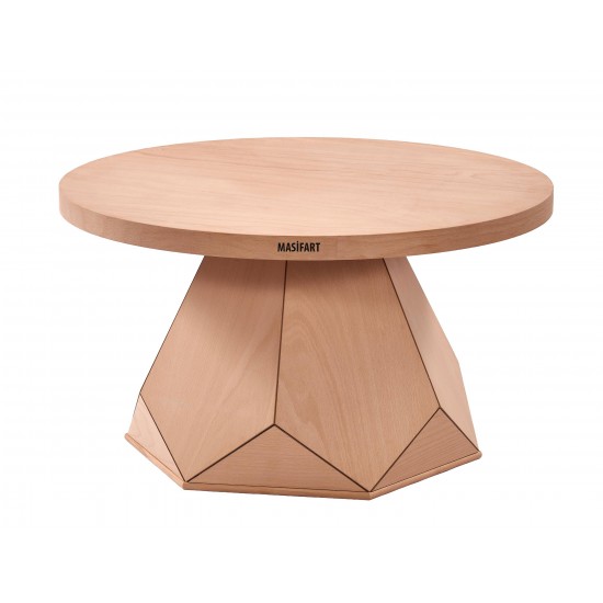 Masifart Delta Pırlanta Orta Sehpa Cilasız Ham