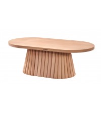 Masifart Sebas Papatya Oval Orta Sehpa Cilasız Ham